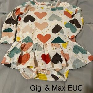 Gigi & Max Heart Patterned Kids Dress